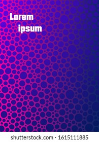 Background color   blue and purple  gradient pattern. Geometric doodle drawn by hand, cool simple trends, minimal  background design.