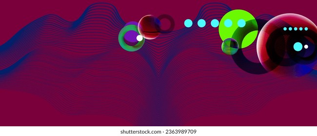 Background color burgundy brod shade Abstract background futuristic elements on Classic Blue color banner blue gradient texture with lines