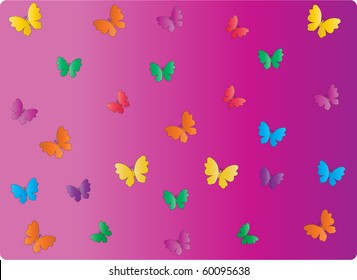 background with color butterfly