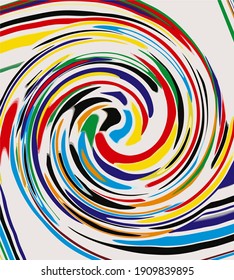 background color colorful abstract illustration wallpaper design decoration backdrop circle art pattern element swirl graphic effect, print.