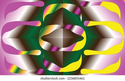 background with color combinations of purple, pink, white, yellow, orange, green and dark brown