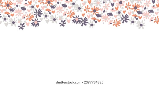 Background with color exotic leaves, flowers. Nature concept design. Modern floral compositions with summer branches in trendy flat simple style. Vector illustration for poster, banner, greeting card.