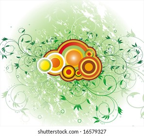 Background with color flower