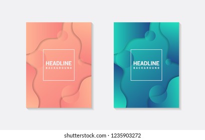 Background color fluid abstract vector