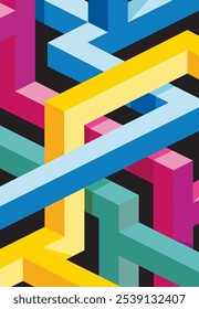Background with color geometric square