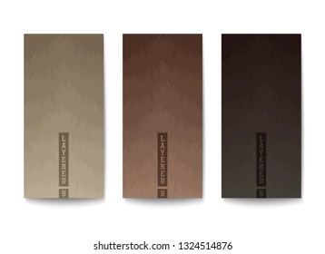Background with color gradation in muted tones. Overlapping layers with jagged textured edges.