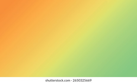 Gradiente de cor do plano de fundo laranja para verde