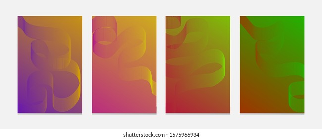 Background color gradient pattern. Geometric wave lines arrange vectors, cool simple trends, minimal geometric