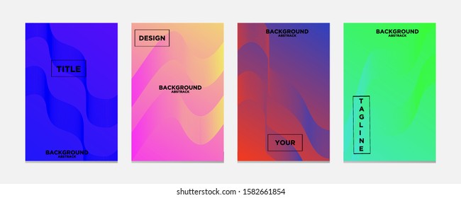 Background color gradient pattern. Geometric wave lines arrange vectors, cool simple trends, minimal geometric