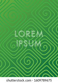 Background color green gradient pattern. Geometric doodle drawn by hand, cool simple trends, minimal  background design.