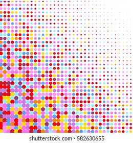 Background color halftone image