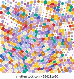 Background color halftone image