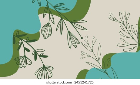 Background with color lines. Different shades and thickness. Abstract pattern. Vector illustration in a flat style