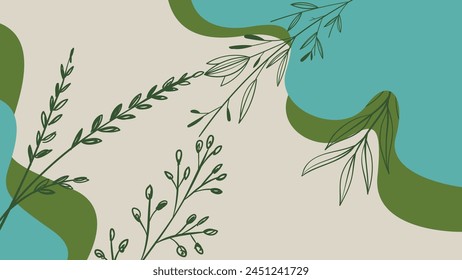 Background with color lines. Different shades and thickness. Abstract pattern. Vector illustration in a flat style