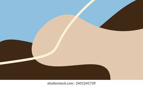 Background with color lines. Different shades and thickness. Abstract pattern. Vector illustration in a flat style