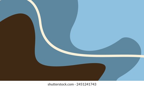 Background with color lines. Different shades and thickness. Abstract pattern. Vector illustration in a flat style