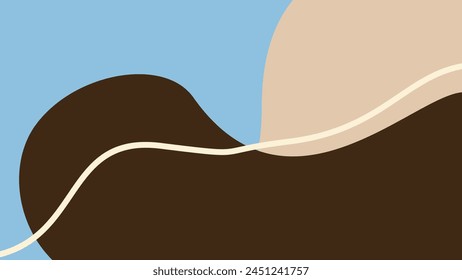 Background with color lines. Different shades and thickness. Abstract pattern. Vector illustration in a flat style