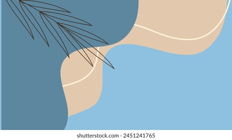 Background with color lines. Different shades and thickness. Abstract pattern. Vector illustration in a flat style