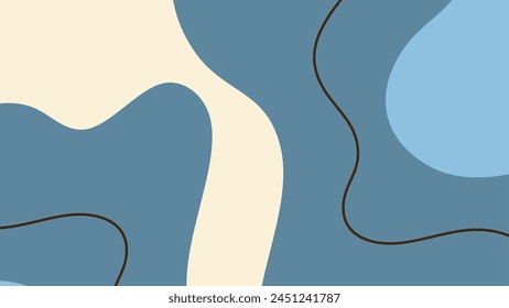 Background with color lines. Different shades and thickness. Abstract pattern. Vector illustration in a flat style