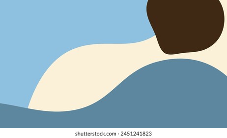 Background with color lines. Different shades and thickness. Abstract pattern. Vector illustration in a flat style