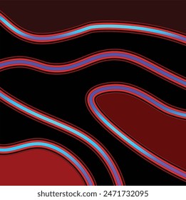 Background with color lines. Different shades and thickness.