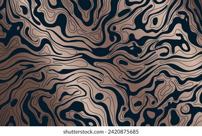 Hintergrund mit Tapete mit Farblinien. Unterschiedliche Farbtöne und Dicke. Abstrakter Damaskus-Hintergrund.