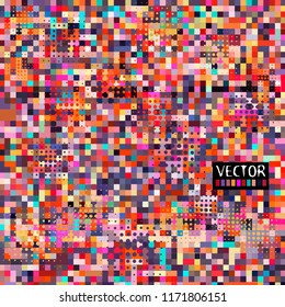 Background color mosaic of squares. Vector