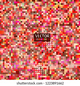 Background color mosaic of squares. Vector