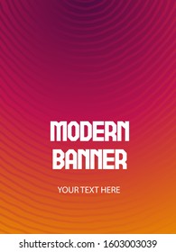 Background color orange and purple gradient pattern. Geometric doodle drawn by hand, cool simple trends, minimal  background design.
