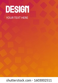 Background color orange and red gradient pattern. Geometric doodle drawn by hand, cool simple trends, minimal  background design.