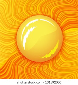 background color orange summer sun vector