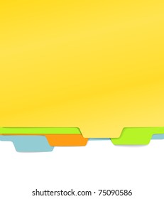 Background of color paper folders