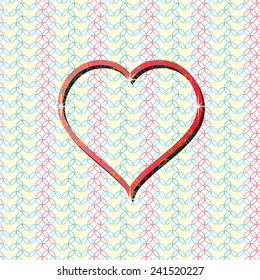 Background color patterns - Heart
