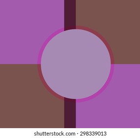 background color purple circle overlay square