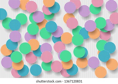 Background with color round shapes. Layered background. Vector EPS10