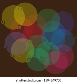 background color spectrum effect of confetti