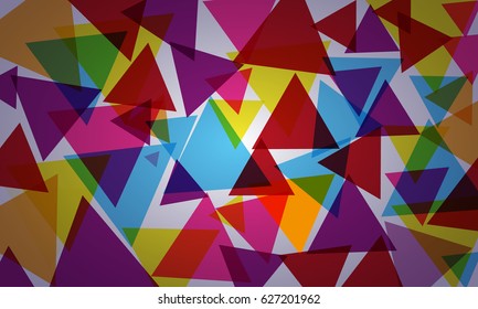 background with color triangles
