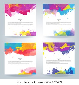 background color watercolor paint brush water graphic abstract colour vector set of glowing colorful vector watercolor scene valuable for any project where a platter of colour makes the difference bac