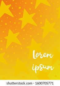 Background color  yellow and orange gradient pattern. Geometric doodle drawn by hand, cool simple trends, minimal  background design.