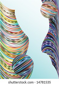 Background from the colored bars. Vector.