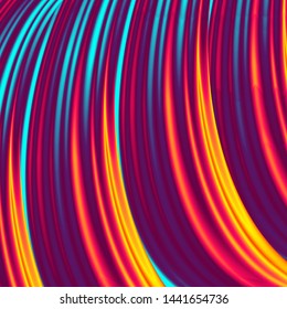 Background of colored brush strokes. Art rainbow abstract vector background. Acrylic painted rainbow.