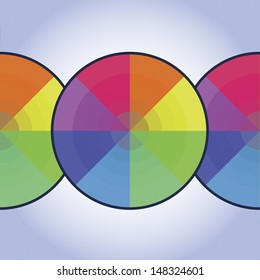 Background with colored circles