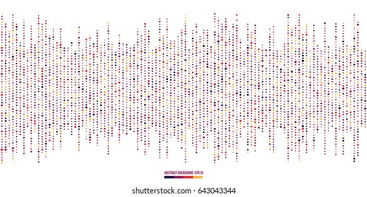 Background with the colored circles in a vector. Circle Abstract Pattern. Dotted Seamless texture.
