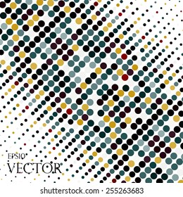 Background with the colored circles in a vector. Eps10 diagonal illustration