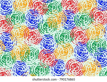 Background colored complex rings