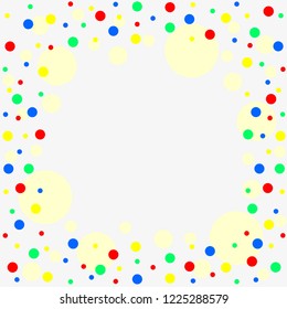 background of colored confetti, vector illustration
