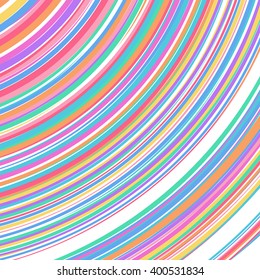 Background of colored curved line