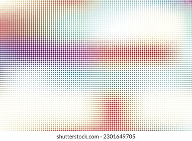 Background with colored dots in the style of comics. Halftone effect. Vector illustration