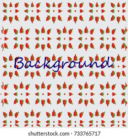 Background with colored flowers, abstraction.
