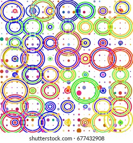 Background of colored geometric shapes